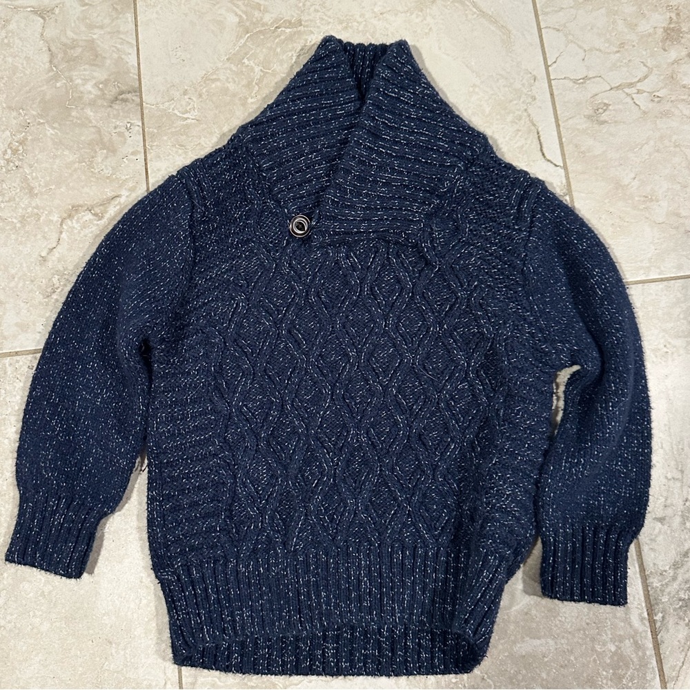 Cat & Jack Navy Blue Knit Sweater 18 Months